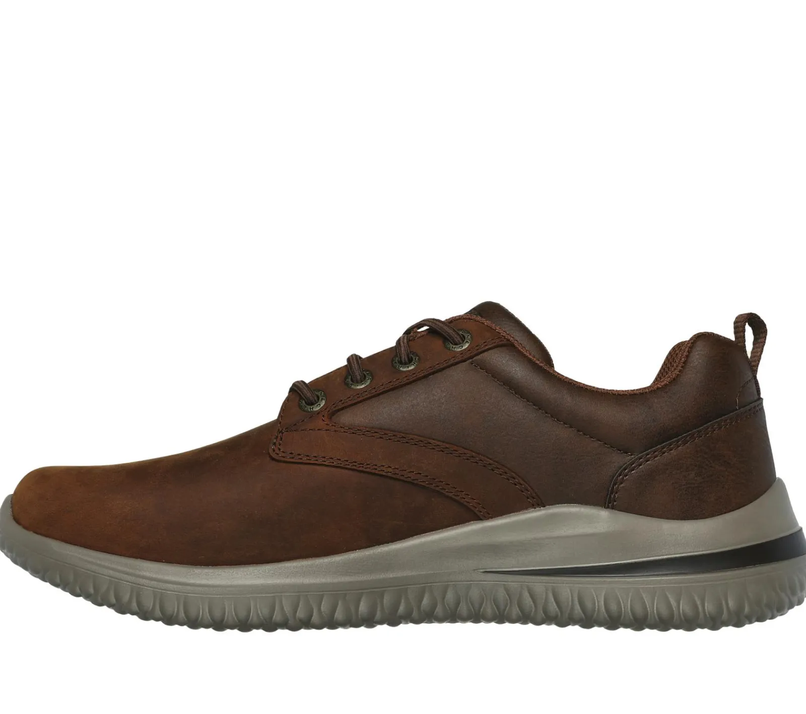 Sapatos Casual|Sapatos Com Atacadores-SKECHERS Delson 3.0 - Glavine CASTANHO