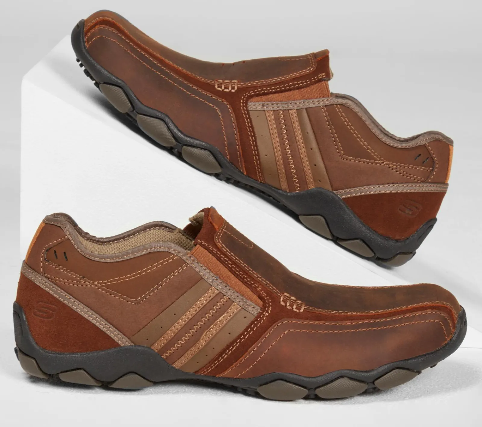 Sapatos Casual|Calçado Sem Atacadores-SKECHERS Diameter - Zinroy CASTANHO