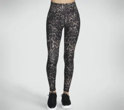 Calças|Partes De Baixo-SKECHERS Diamond Brushed Cheetah High Waisted Legging NATURAL / TAUPE