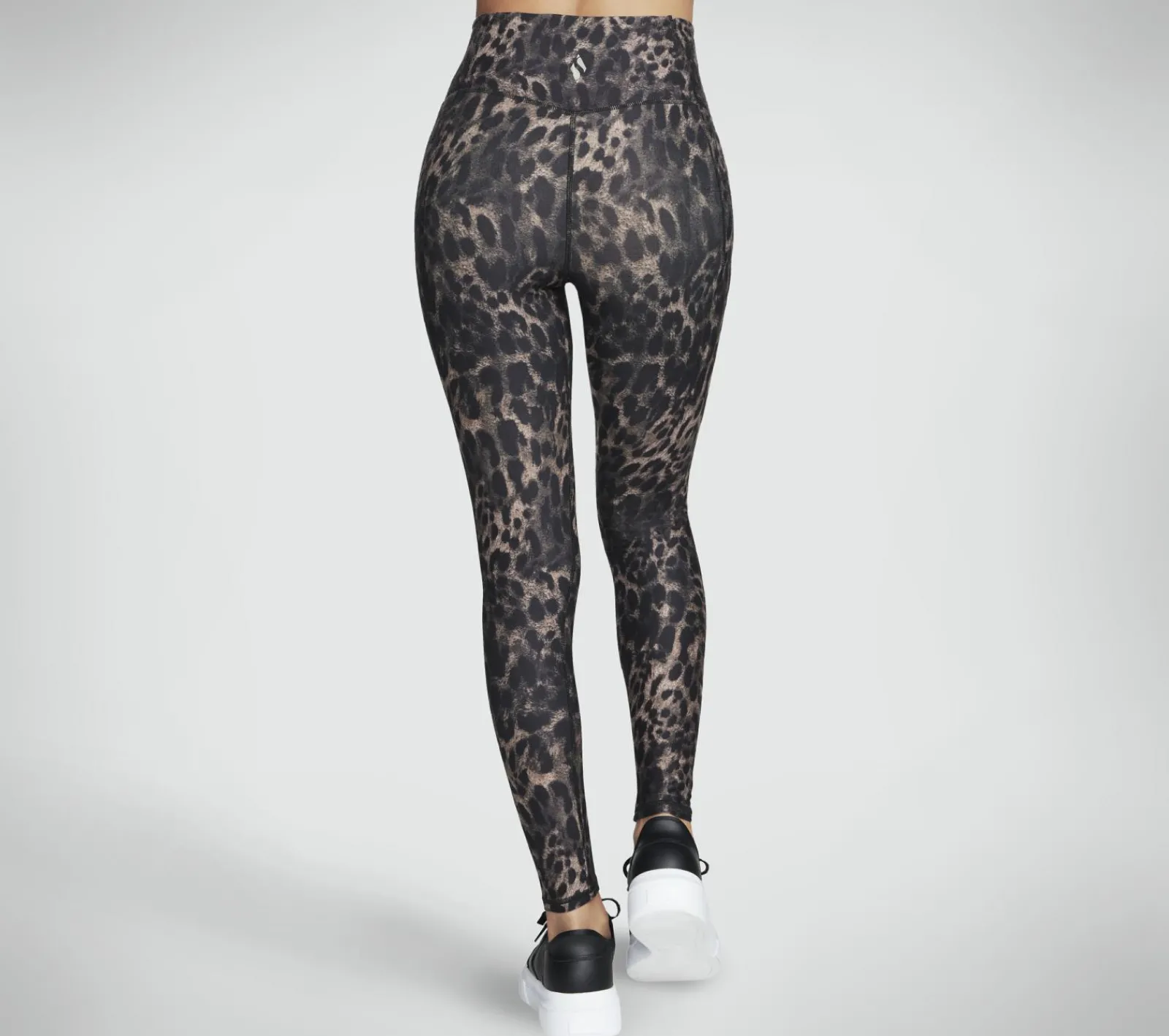 Calças|Partes De Baixo-SKECHERS Diamond Brushed Cheetah High Waisted Legging NATURAL / TAUPE
