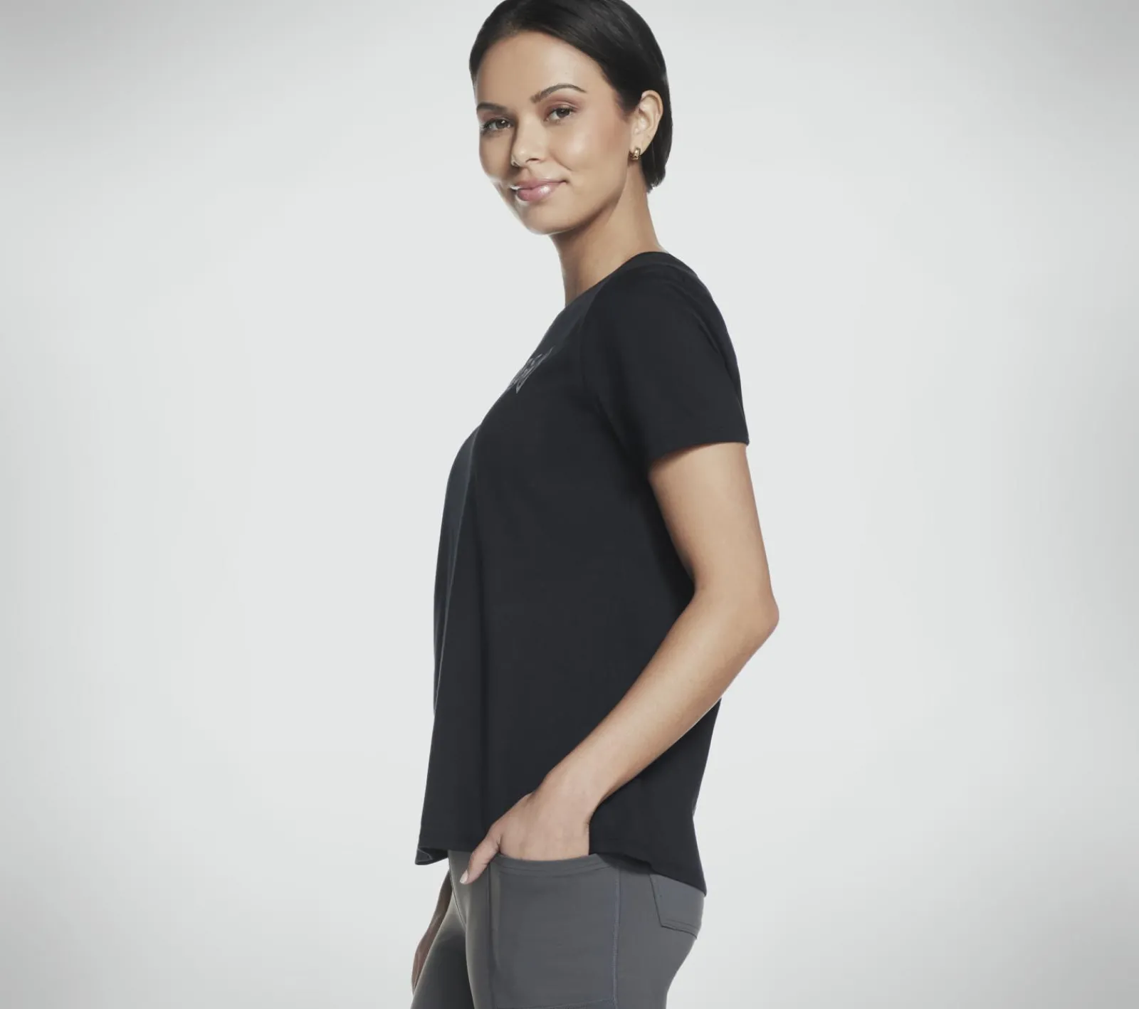 Partes De Cima|Partes De Cima-SKECHERS Diamond Legacy Tee PRETO