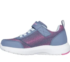 Com Atacadores|Sapatilhas-SKECHERS Dynamic Tread - Journey Time CARVÃO / ROSA