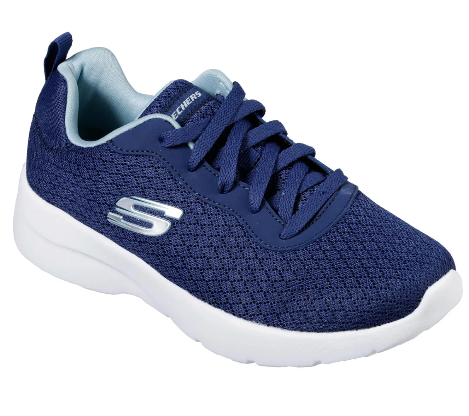 Com Atacadores|Sapatilhas-SKECHERS Dynamight 2.0 - Eye To Eye NAVY / AZUL CLARO