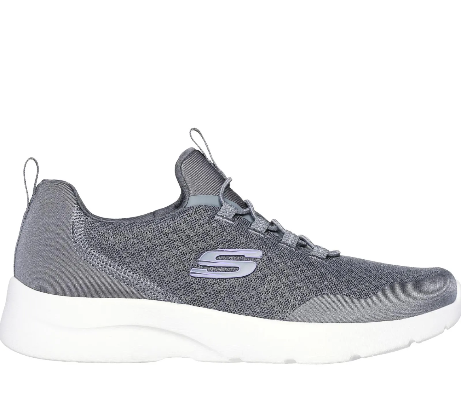 Calçado Sem Atacadores|Sapatilhas Casuais-SKECHERS Dynamight 2.0 - Real Smooth CINZENTO / LAVANDA