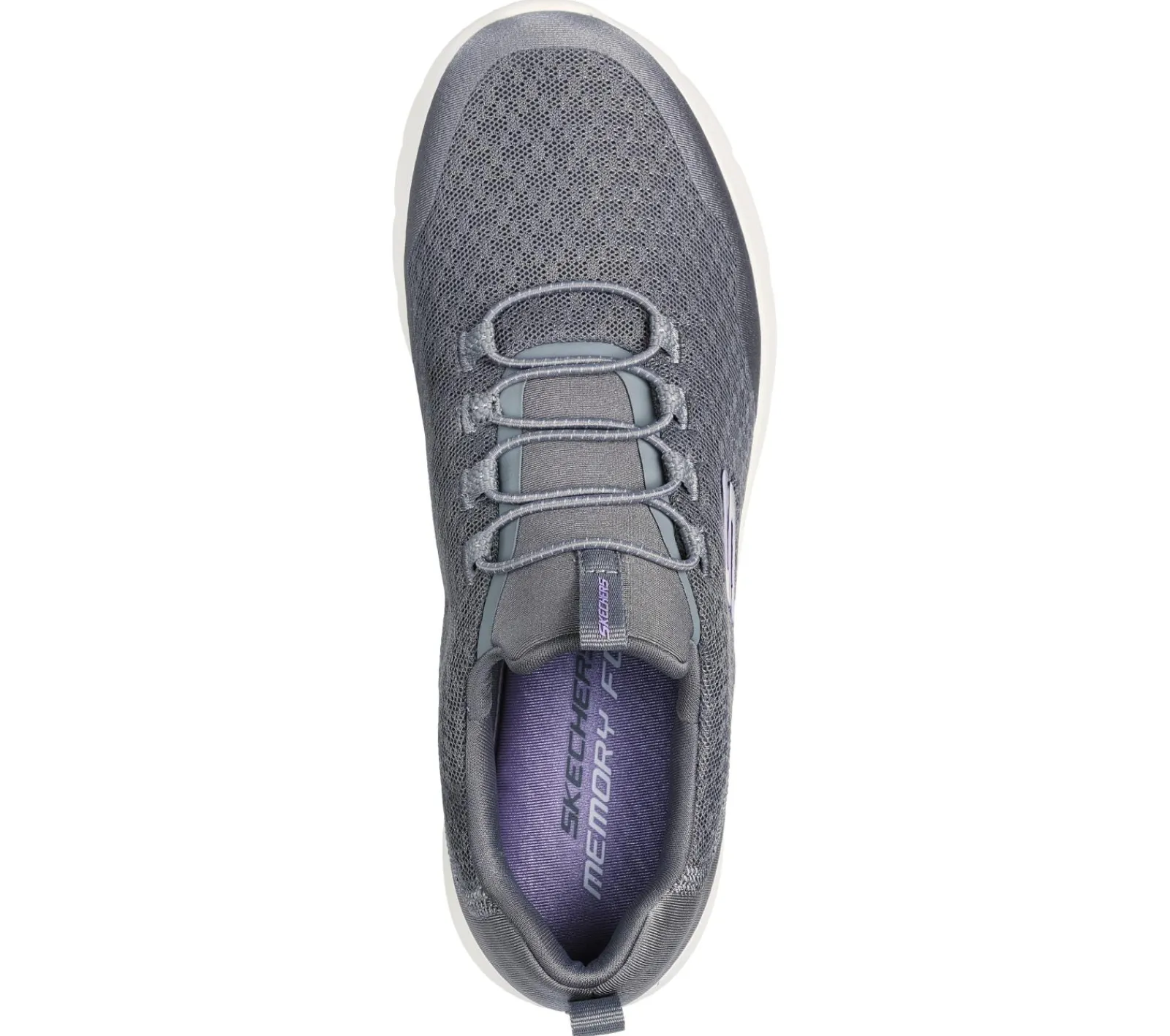 Calçado Sem Atacadores|Sapatilhas Casuais-SKECHERS Dynamight 2.0 - Real Smooth CINZENTO / LAVANDA