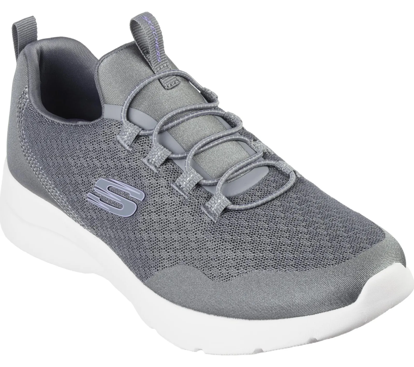 Calçado Sem Atacadores|Sapatilhas Casuais-SKECHERS Dynamight 2.0 - Real Smooth CINZENTO / LAVANDA