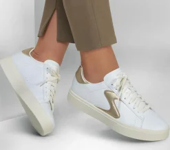 Sapatos Rasos|Com Atacadores-SKECHERS Eden LX - Beaming Glory BRANCO / DOURADO