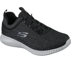 Calçado Sem Atacadores|Sapatilhas Casuais-SKECHERS Elite Flex - Hartnell PRETO / CINZENTO