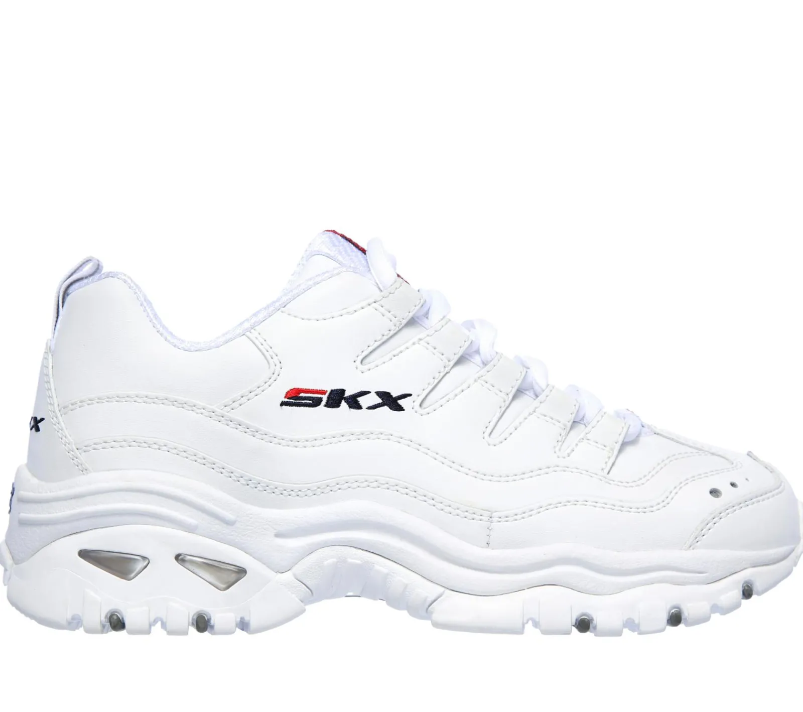 Com Atacadores|Sapatilhas Casuais-SKECHERS Energy - Timeless Vision BRANCO