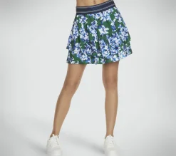 Calças|Partes De Baixo-SKECHERS Fairway Floral Layered Skort VERDE / MULTICOR