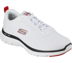 Sapatilhas-SKECHERS Flex Advantage 4.0 - Providence BRANCO / PRETO / VERMELHO