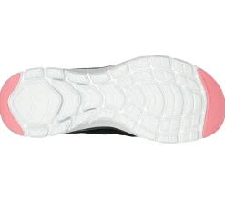 Com Atacadores|Sapatilhas Casuais-SKECHERS FLEX APPEAL 4.0 - LET IT BLOSSOM PRETO / MULTICOR