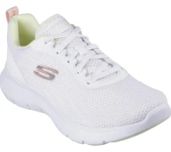 Com Atacadores|Sapatilhas Casuais-SKECHERS Flex Appeal 5.0 - New Thrive BRANCO / MULTICOR