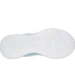 Luzes|Sapatilhas-SKECHERS Flutter Heart Lights - Groovy Swirl BRANCO / MULTICOR