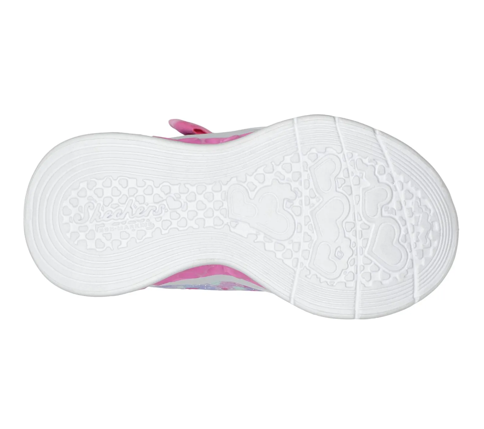 Calçado Sem Atacadores|Luzes-SKECHERS Flutter Heart Lights - Kind Spirit LAVANDA / ROSA CHOQUE