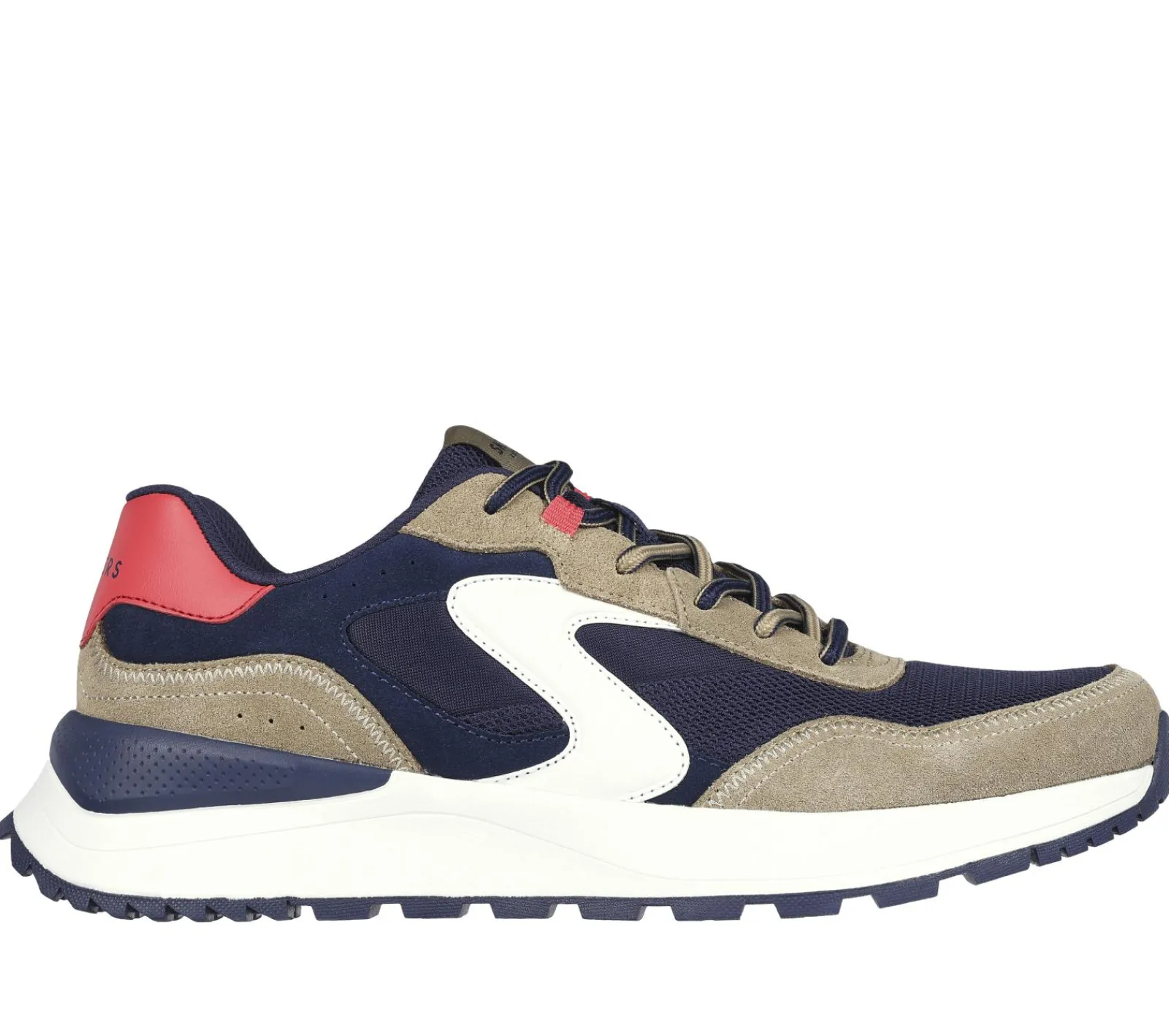 Sapatos Com Atacadores|Sapatilhas Casuais-SKECHERS Fury - Fury Lace Low NAVY / CAMEL
