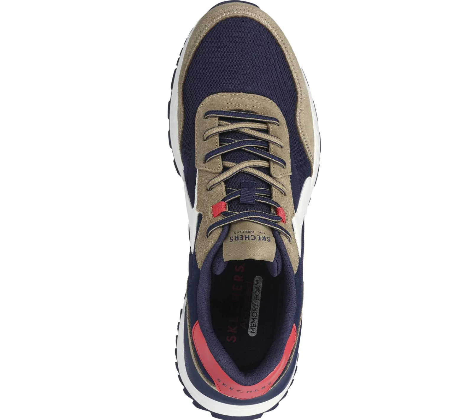 Sapatos Com Atacadores|Sapatilhas Casuais-SKECHERS Fury - Fury Lace Low NAVY / CAMEL