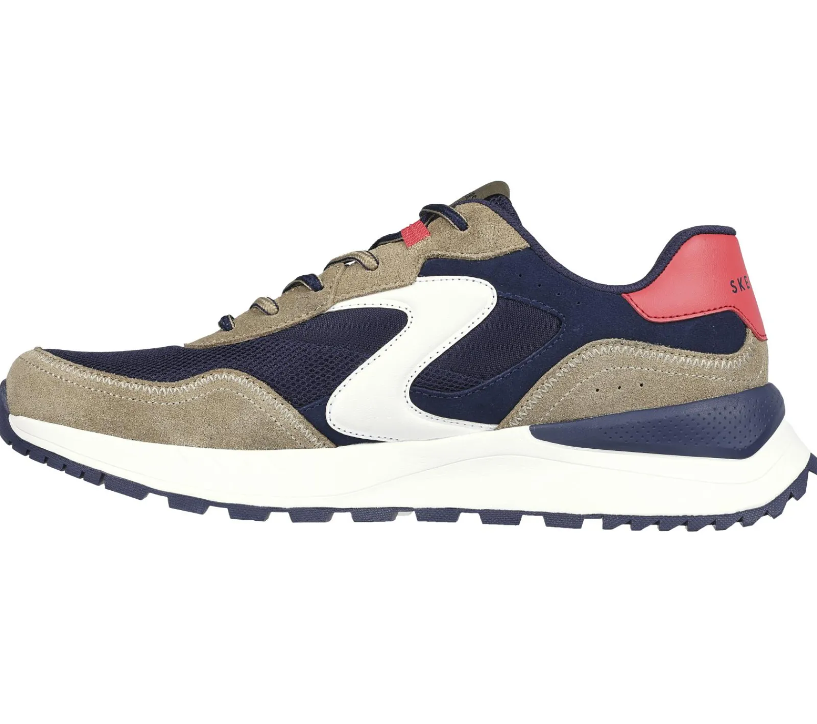Sapatos Com Atacadores|Sapatilhas Casuais-SKECHERS Fury - Fury Lace Low NAVY / CAMEL
