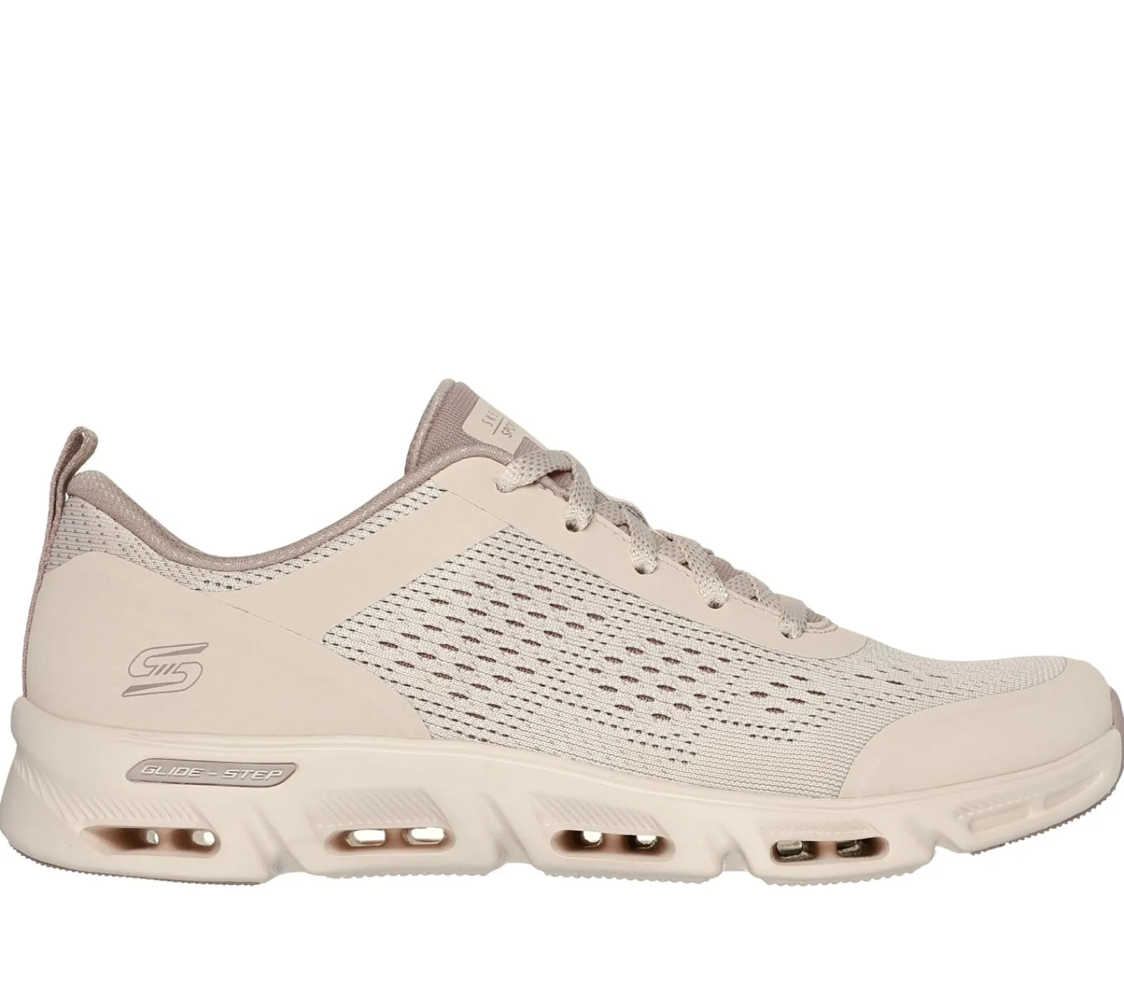 Com Atacadores|Sapatilhas Casuais-SKECHERS Glide-Step Gratify - Lume NATURAL