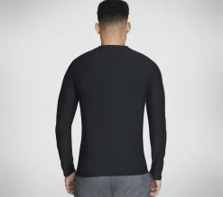 Partes De Cima|Partes De Cima-SKECHERS GO DRI All Day Long Sleeve Tee PRETO