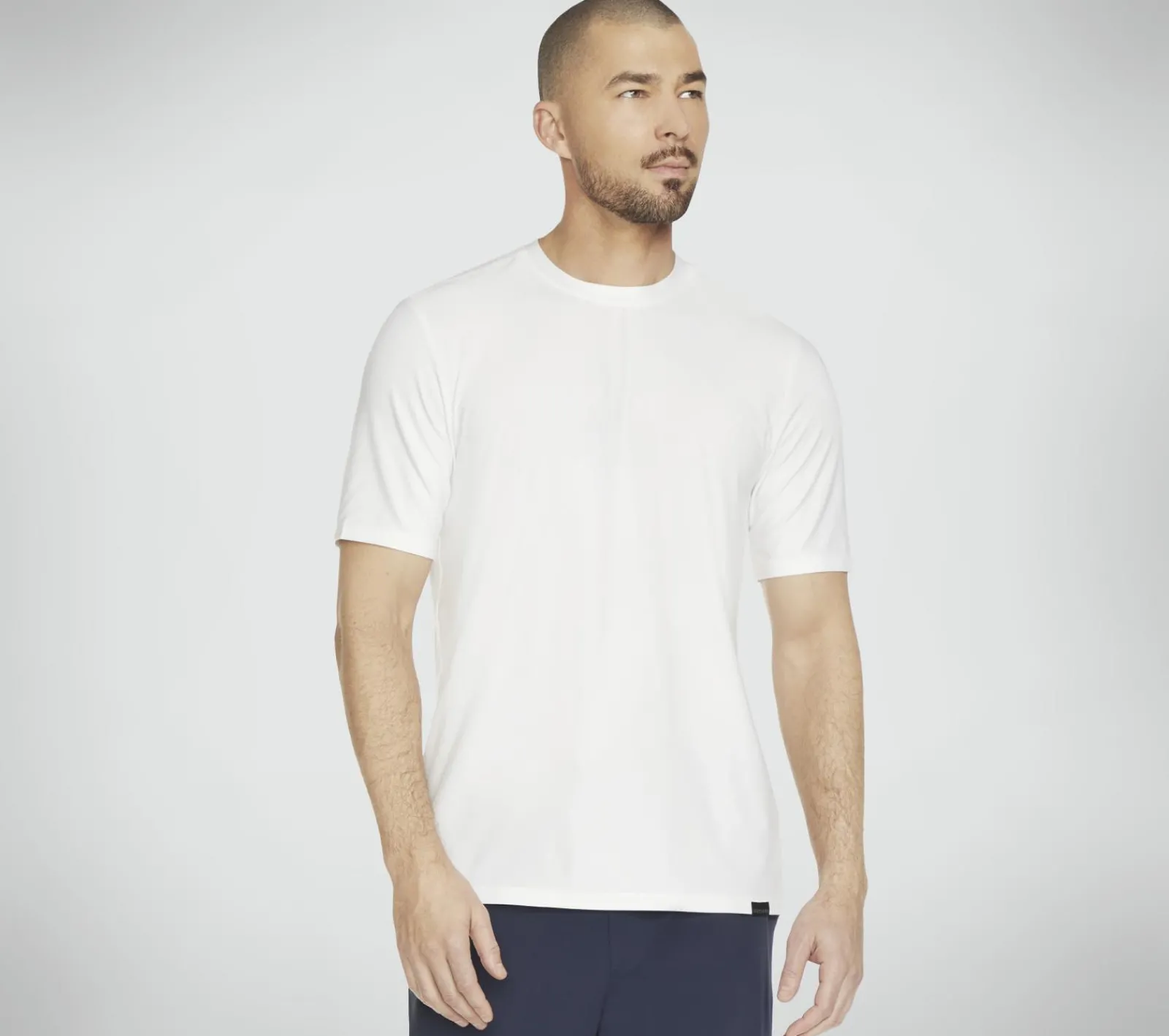 Partes De Cima|Partes De Cima-SKECHERS GO DRI All Day Tee BRANCO