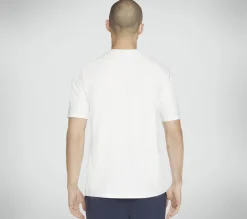 Partes De Cima|Partes De Cima-SKECHERS GO DRI All Day Tee BRANCO