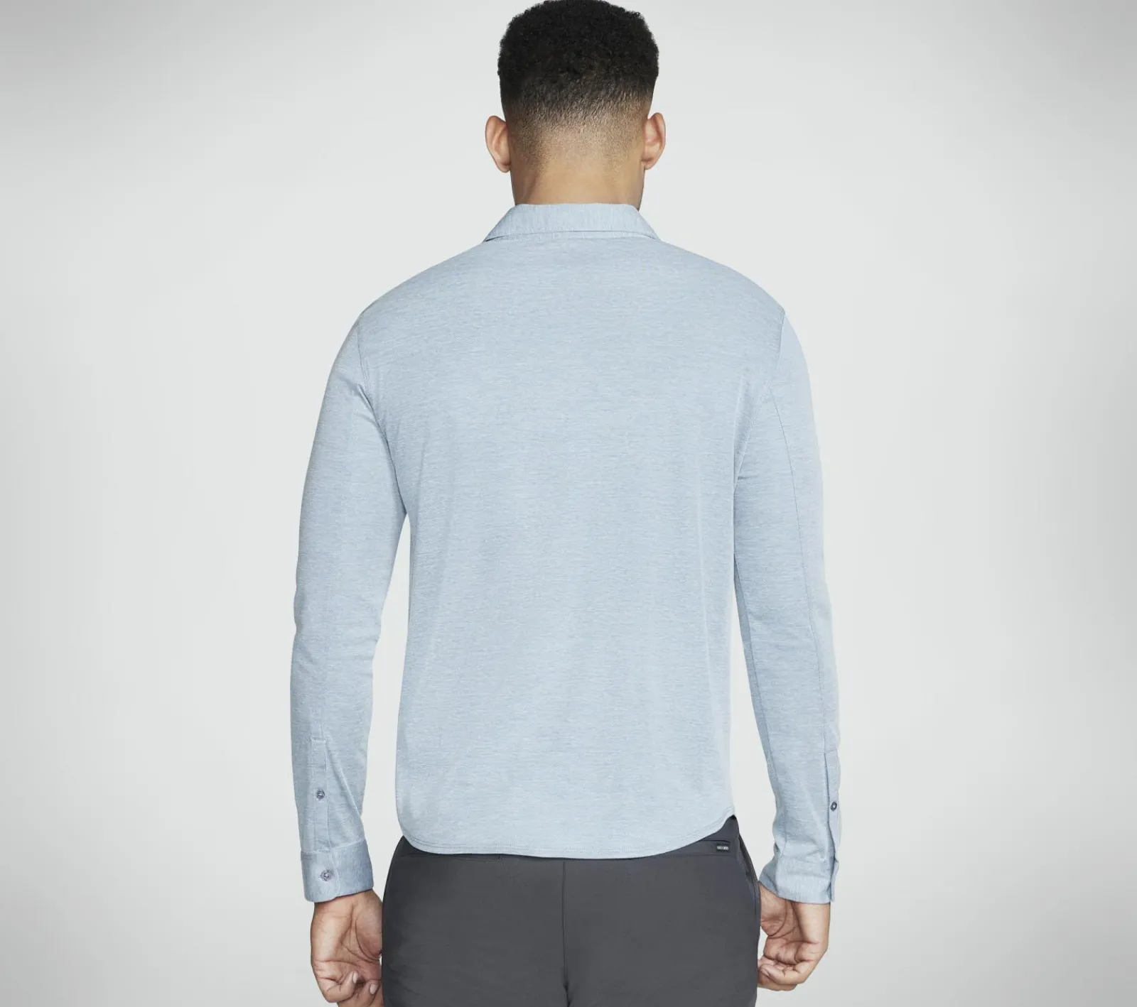 Partes De Cima|Partes De Cima-SKECHERS GO DRI Off Duty Button Down Shirt DENIM