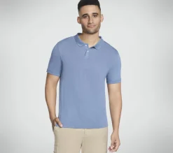 Partes De Cima|Partes De Cima-SKECHERS GO DRI Pima Signature Polo DENIM
