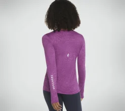 Partes De Cima|Partes De Cima-SKECHERS GO DRI Swift LS Crew VIOLET