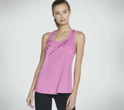 Partes De Cima|Partes De Cima-SKECHERS GO DRI SWIFT Racerback Tank ROSA