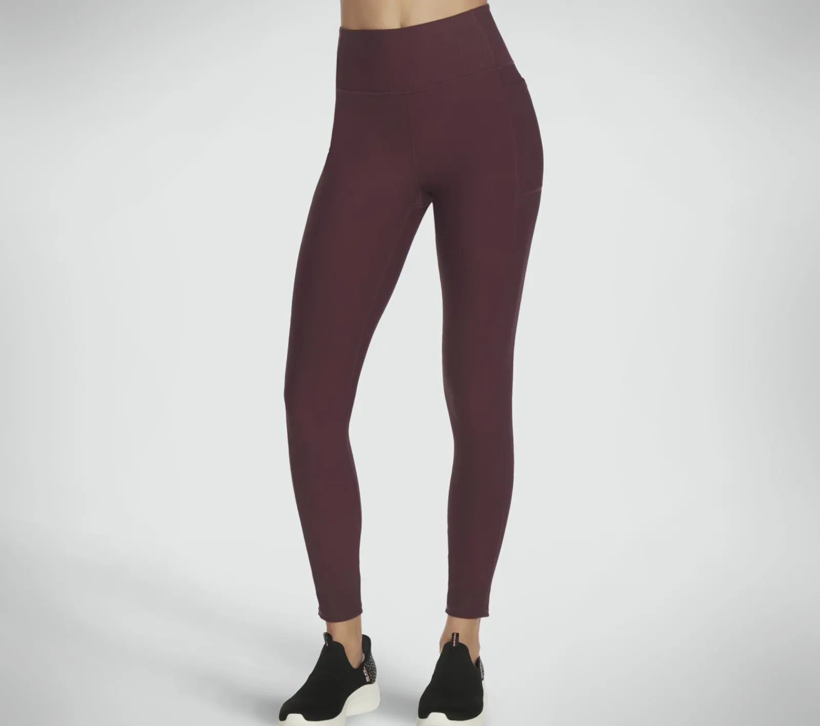 Calças|Partes De Baixo-SKECHERS GO FLEX RIB FL HW Legging BORDÔ / ROSA