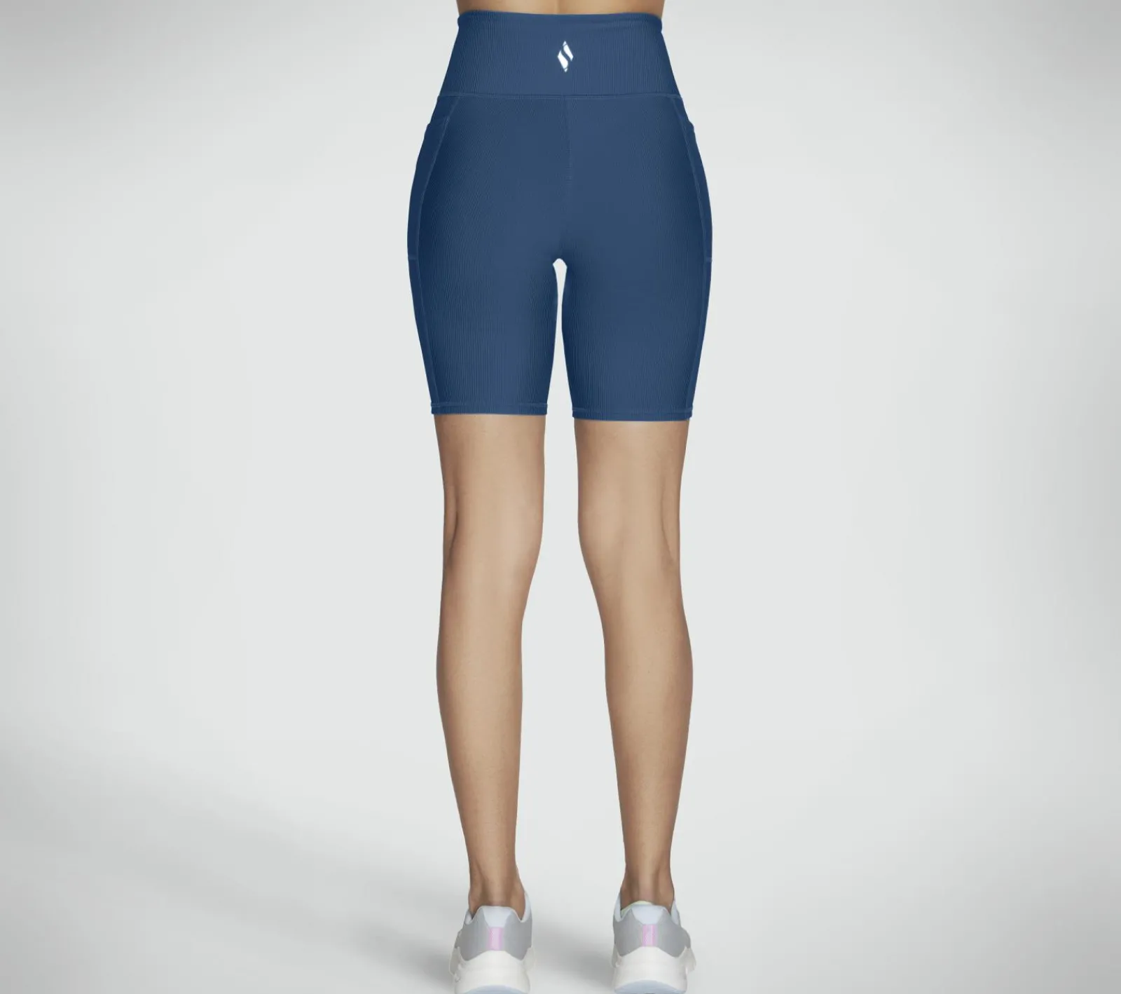 Calças|Partes De Baixo-SKECHERS GO FLEX Rib HW 8 Inch Bike Short VERDEAZULADO / NAVY
