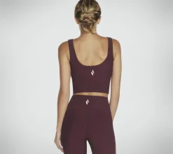 Partes De Cima|Partes De Cima-SKECHERS GO FLEX RIB Longline Bra BORDÔ / ROSA