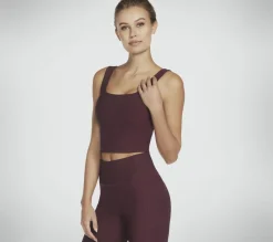 Partes De Cima|Partes De Cima-SKECHERS GO FLEX RIB Longline Bra BORDÔ / ROSA