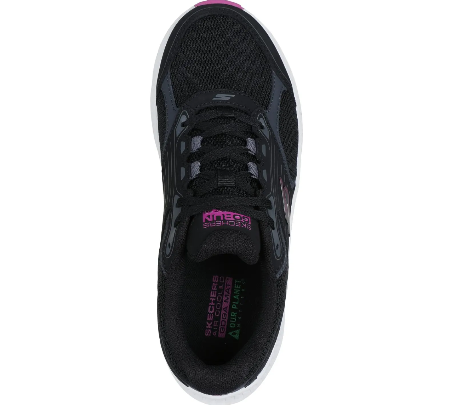 Com Atacadores-SKECHERS GO RUN Consistent 2.0 - Advantage PRETO / FUCSIA