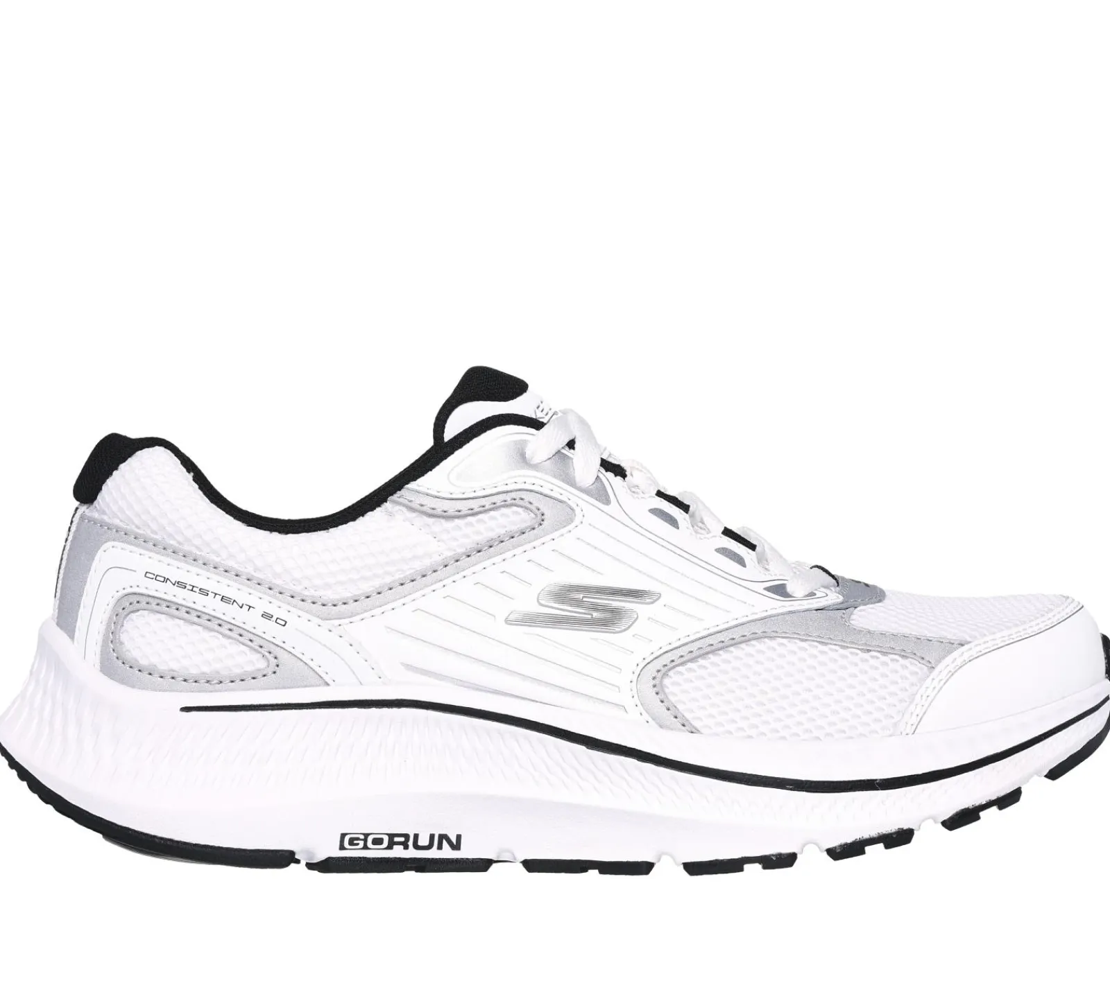 Sapatilhas-SKECHERS GO RUN Consistent 2.0 - Silver Wolf BRANCO / PRATEADO