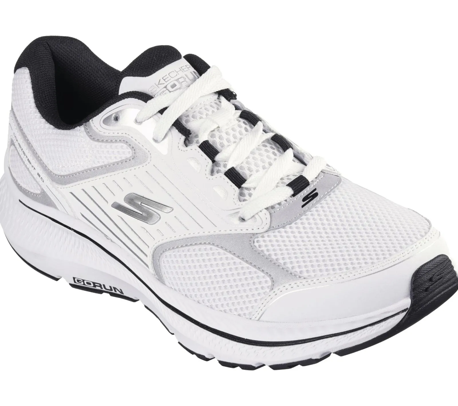 Sapatilhas-SKECHERS GO RUN Consistent 2.0 - Silver Wolf BRANCO / PRATEADO