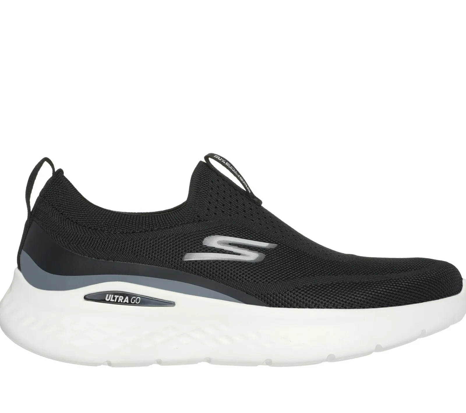 Calçado Sem Atacadores|Sapatilhas Casuais-SKECHERS GO RUN Lite - Aurora Sky PRETO / BRANCO