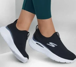 Calçado Sem Atacadores|Sapatilhas Casuais-SKECHERS GO RUN Lite - Aurora Sky PRETO / BRANCO