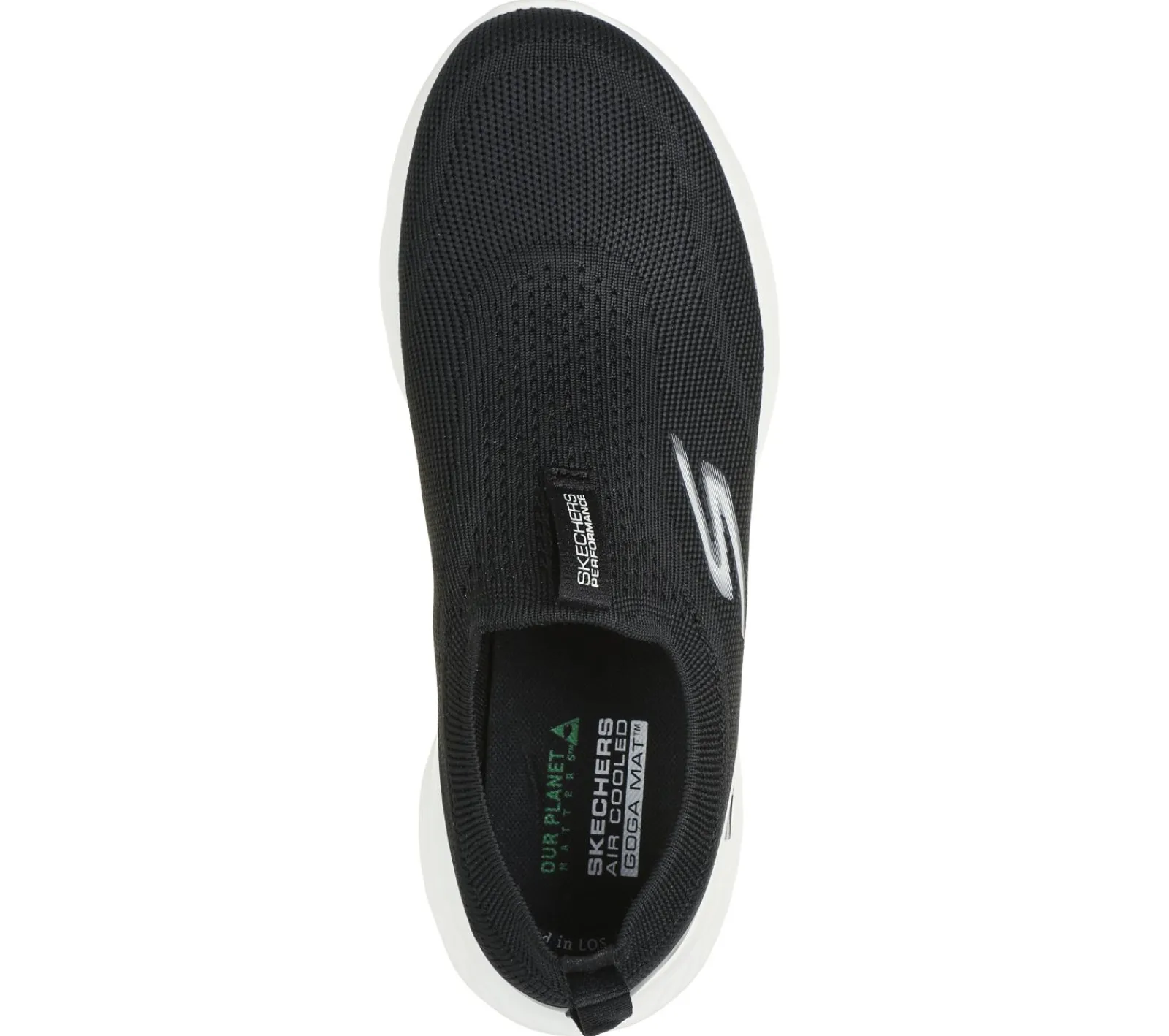 Calçado Sem Atacadores|Sapatilhas Casuais-SKECHERS GO RUN Lite - Aurora Sky PRETO / BRANCO