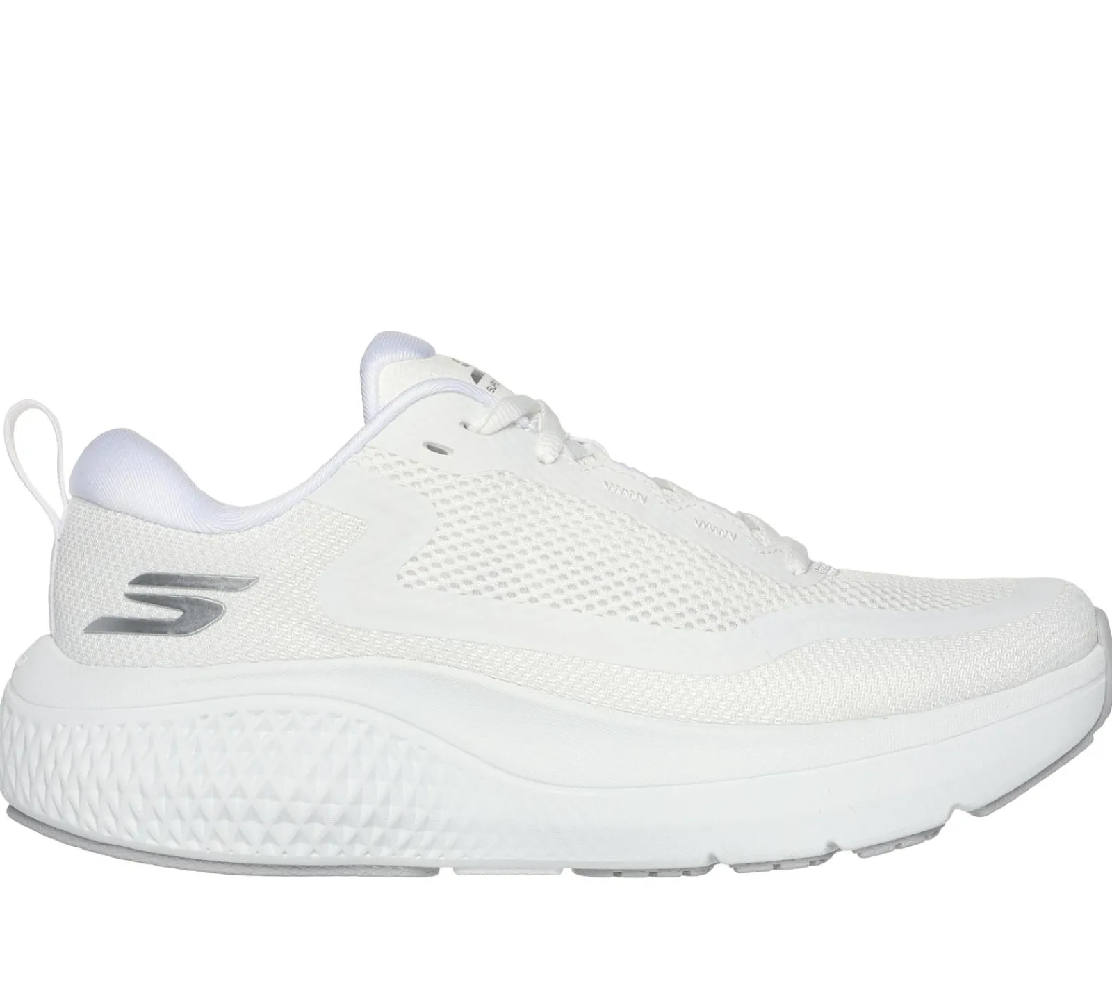 Com Atacadores|Sapatilhas-SKECHERS GO RUN Supersonic Max BRANCO / PRATEADO