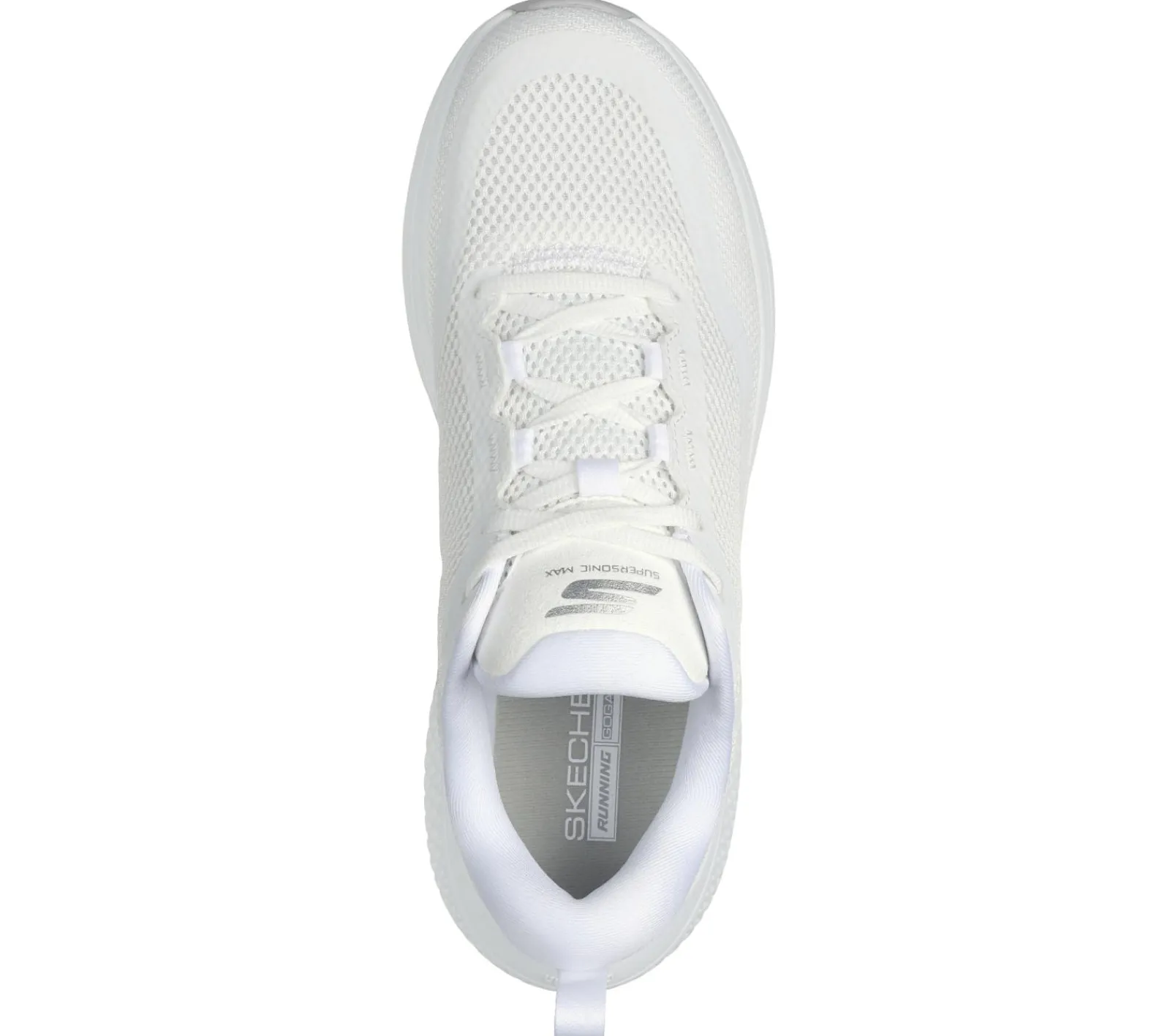 Com Atacadores|Sapatilhas-SKECHERS GO RUN Supersonic Max BRANCO / PRATEADO