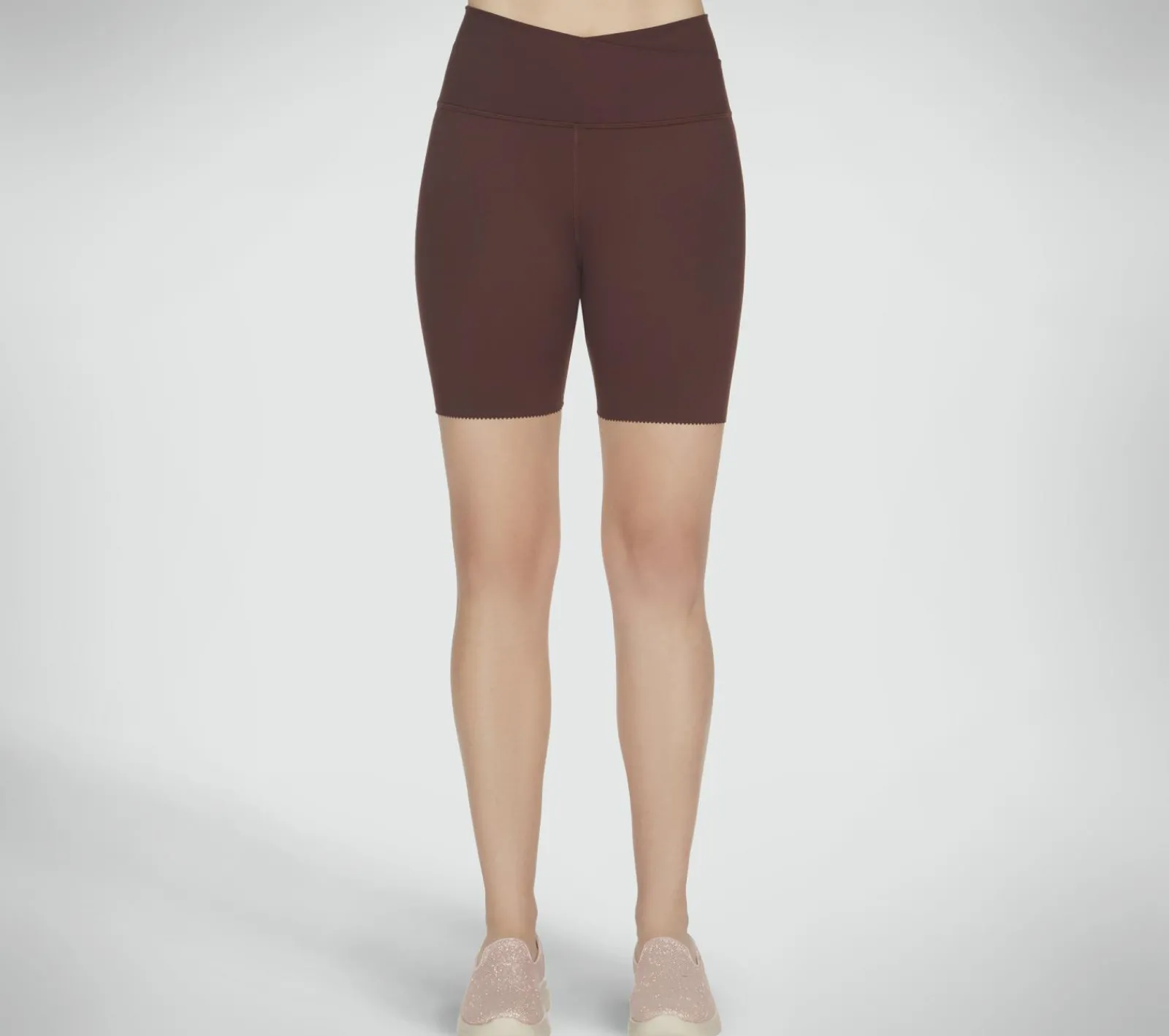 Calças|Partes De Baixo-SKECHERS GO SCULPT 6 Inch Bike Short BORDÔ / CASTANHO