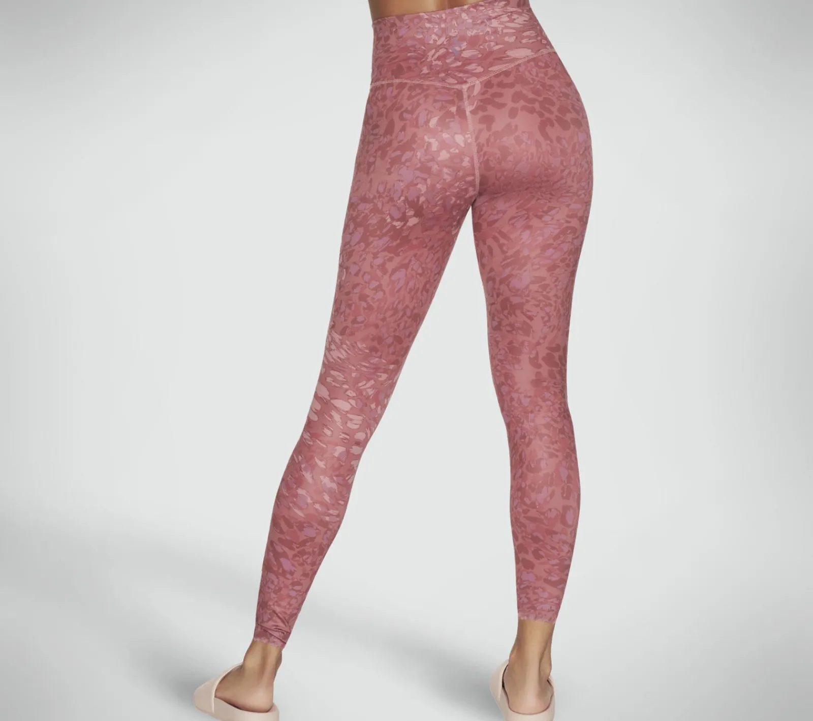 Calças|Partes De Baixo-SKECHERS GO SCULPT HW Leopard Legging MAUVE / PURPLE