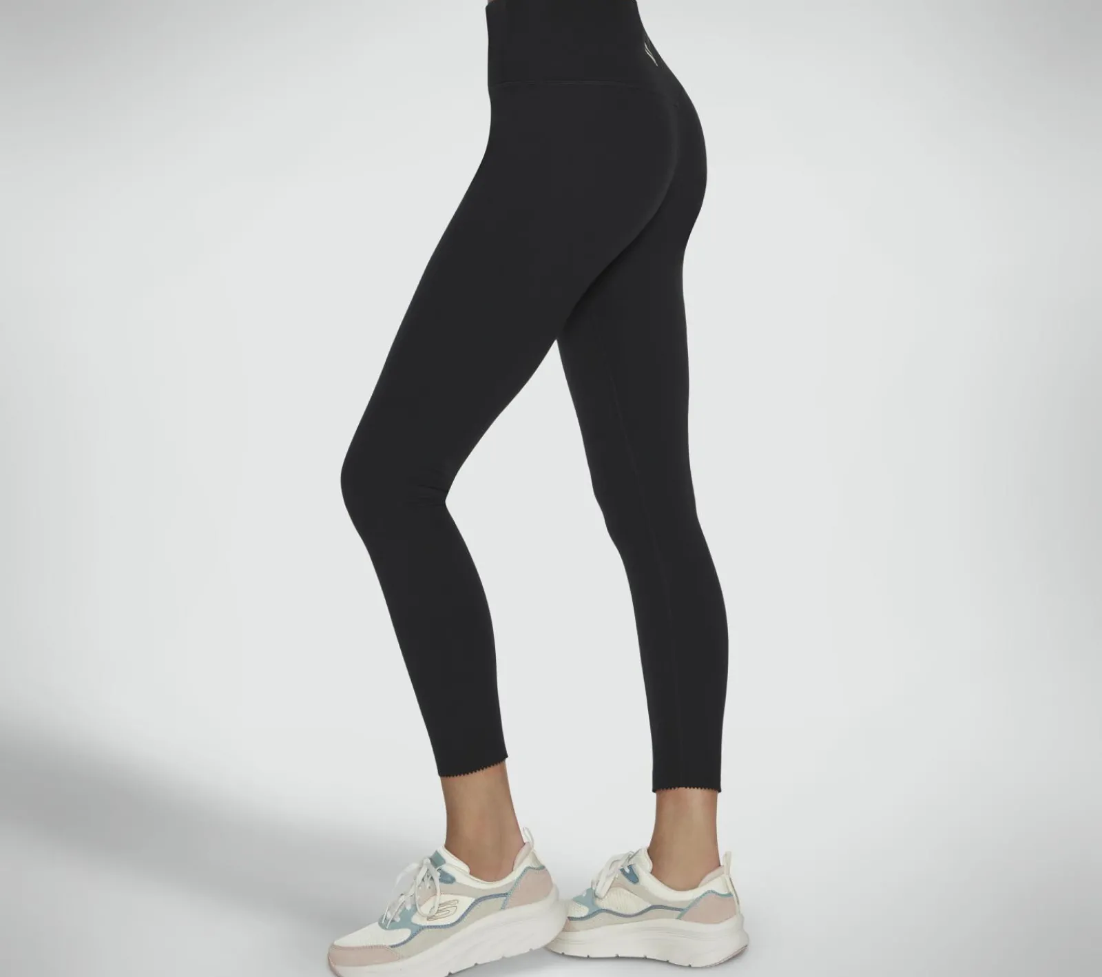 Calças|Partes De Baixo-SKECHERS GO SCULPT Scalloped HW Legging PRETO