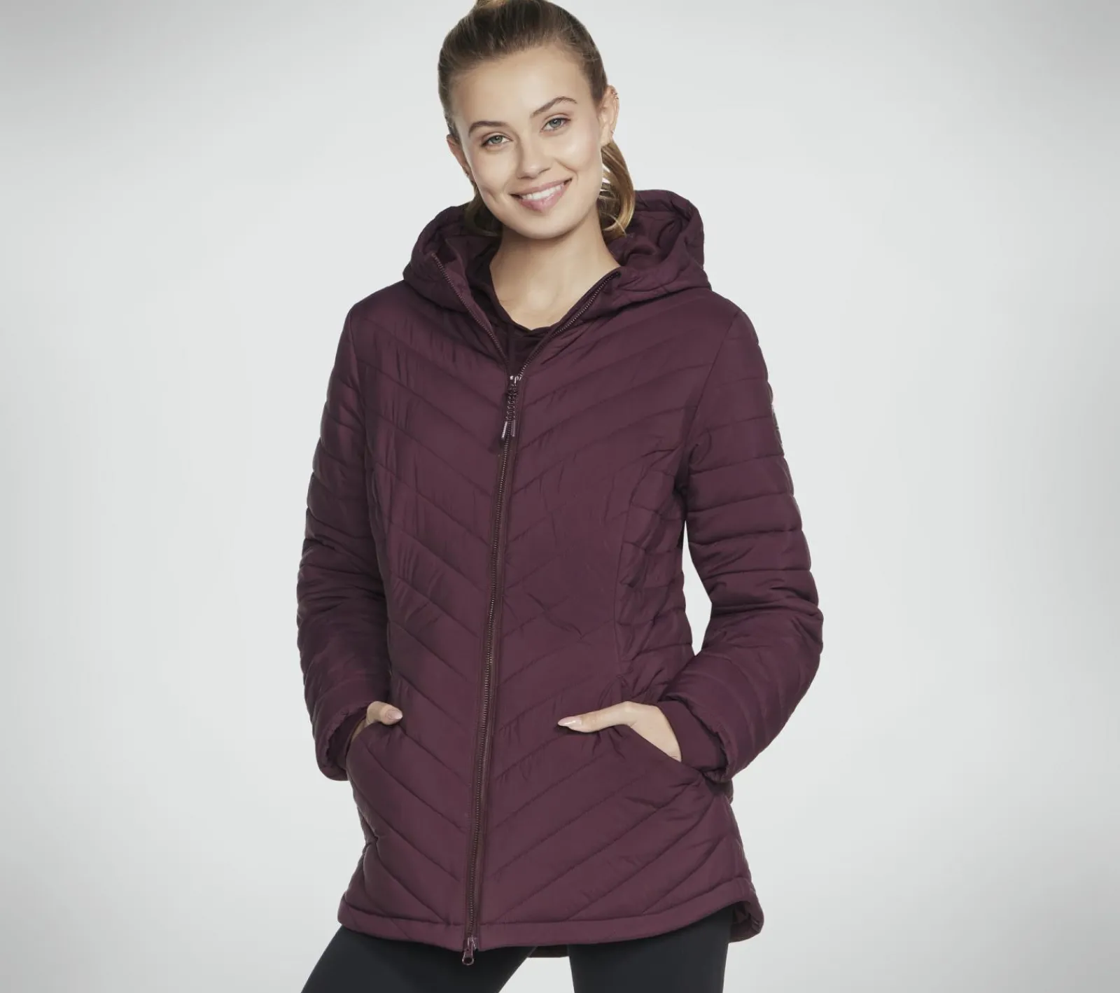 Partes De Cima|Partes De Cima-SKECHERS GO SHIELD Everyday Parka ROXO