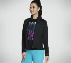 Partes De Cima|Partes De Cima-SKECHERS GO SHIELD Hybrid Performance Jacket PRETO