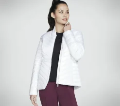 Partes De Cima|Partes De Cima-SKECHERS GO SHIELD Shine Jacket BRANCO