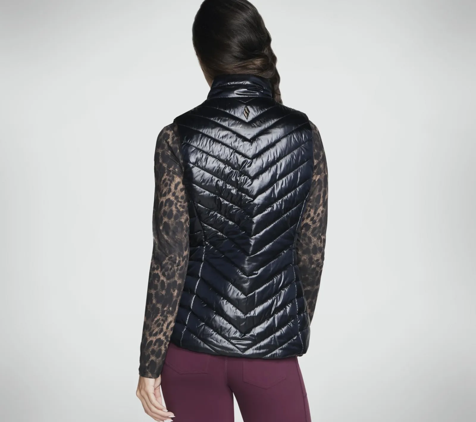 Partes De Cima|Partes De Cima-SKECHERS GO SHIELD Shine Vest PRETO
