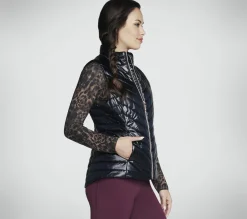 Partes De Cima|Partes De Cima-SKECHERS GO SHIELD Shine Vest PRETO